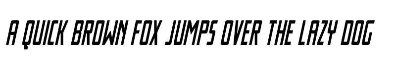 Preview of Thunder Nova Condensed Semi-It Regular font