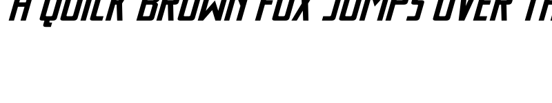 Preview of Thunder Nova Expanded Italic Regular font