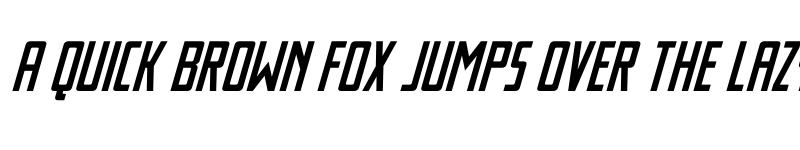 Preview of Thunder Nova Italic Regular font