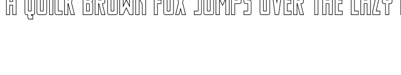 Preview of Thunder Nova Outline Regular font