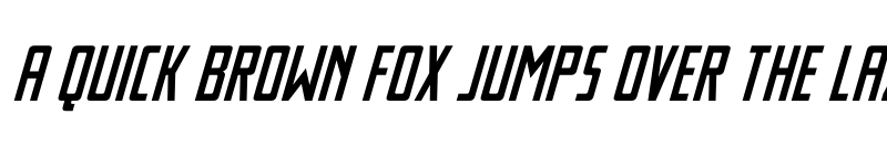 Preview of Thunder Nova Spaced Italic Regular font