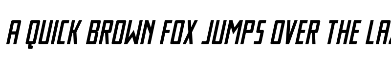 Preview of Thunder Nova Spaced Semi-Ital Regular font