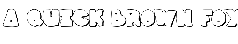 Preview of Thunder Thighs Shadow Regular font