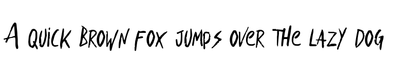 Preview of Thunderstorm Regular font
