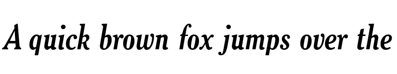 Preview of Thyssen J Italic font