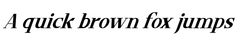 Preview of Timeline Italic font