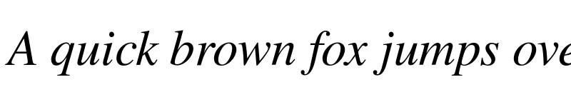 Preview of Times Newer Roman Italic font