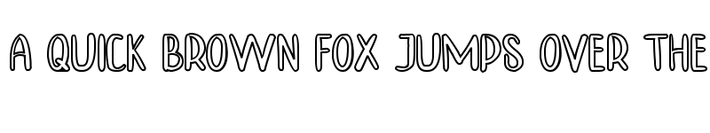 Preview of TINNY HURRY OUTLINE Regular font