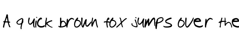 Preview of Tioem-Handwritten Regular font