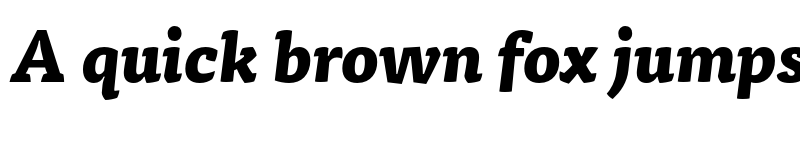 Preview of Tisa Pro Extrabold Italic font