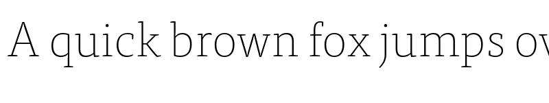 Preview of Tisa Pro Thin font