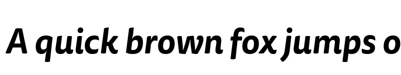 Preview of Tisa Sans Pro Bold Italic font