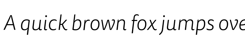 Preview of Tisa Sans Pro Light Italic font