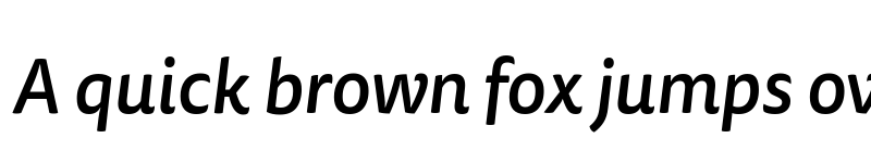 Preview of Tisa Sans Pro Medium Italic font