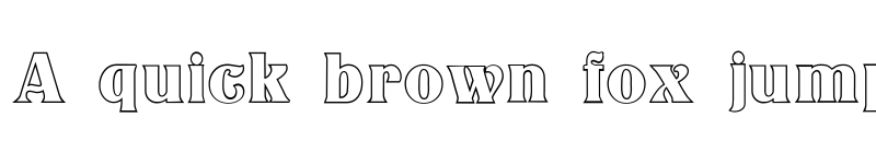 Preview of Titania Outline font