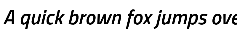 Preview of Titillium Semibold Italic font