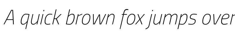 Preview of Titillium Thin Italic font
