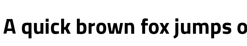 Preview of Titillium Web Bold font