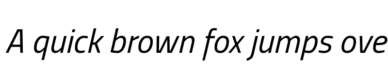 Preview of Titillium Web Italic font