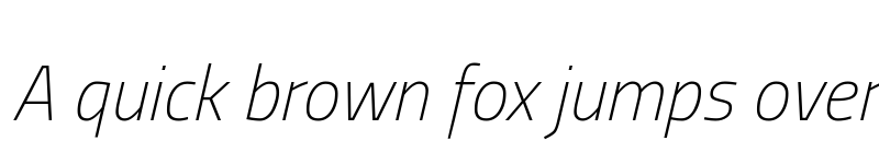 Preview of Titillium Web Thin Italic font