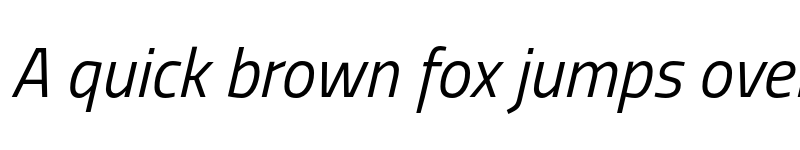 Preview of TitilliumText Italic font
