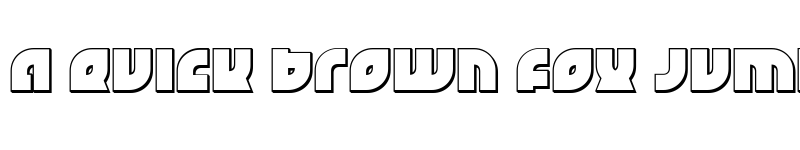 Preview of TK-421 3D Regular font