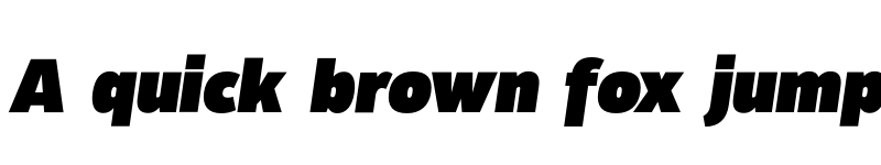 Preview of Tosia Black Italic font