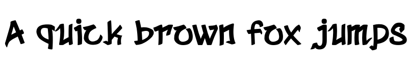 Preview of Tough Art Regular font