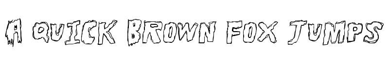 Preview of ToughHorror Regular font