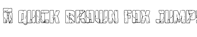 Preview of Tower Ruins Outline Regular font