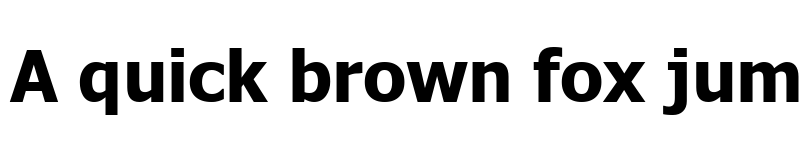 Preview of TR Tahoma Bold Bold font