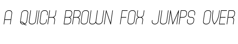 Preview of Tracking Italic font