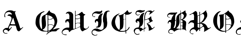Preview of Traditional Gothic, 17th c. Regular font
