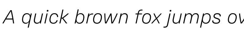 Preview of TragicGrotesk Thin-Italic-Trial font