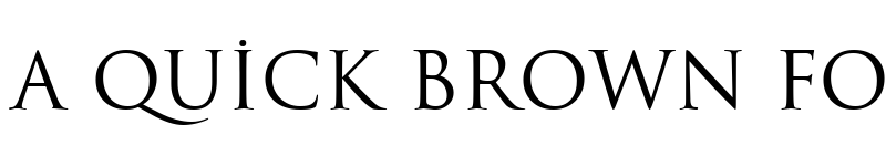 Preview of Trajans Regular font