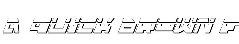 Preview of Trajia Laser Italic 3D Laser Italic 3D font