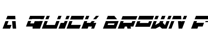 Preview of Trajia Laser Italic Laser Italic font