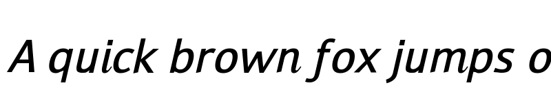 Preview of Transition Sans Medium Italic font