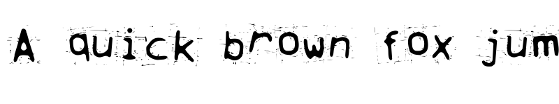 Preview of Trash Regular font