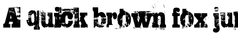 Preview of TRASHED Regular font