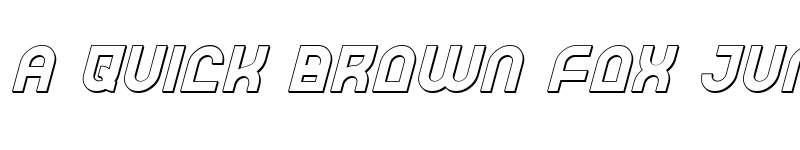 Preview of Trek Trooper 3D Italic Italic font