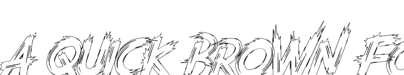 Preview of Trenches Outline Demo Regular font