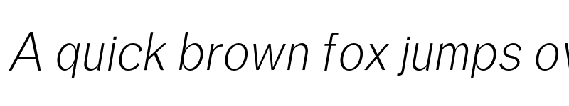 Preview of Treyton Light Italic font