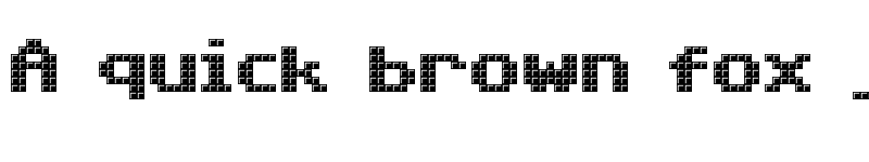 Preview of Triad XS Regular font