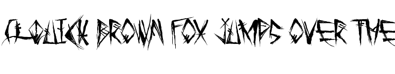 Preview of Tribal Threat Regular font