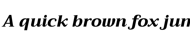 Preview of Trirong ExtraBold Italic font
