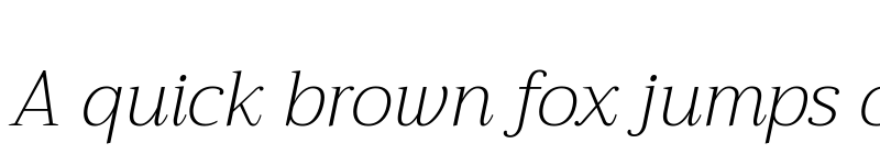 Preview of Trirong ExtraLight Italic font