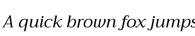 Preview of Trirong Italic font
