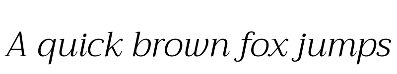 Preview of Trirong Light Italic font