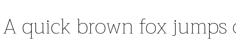 Preview of Trirong Thin font